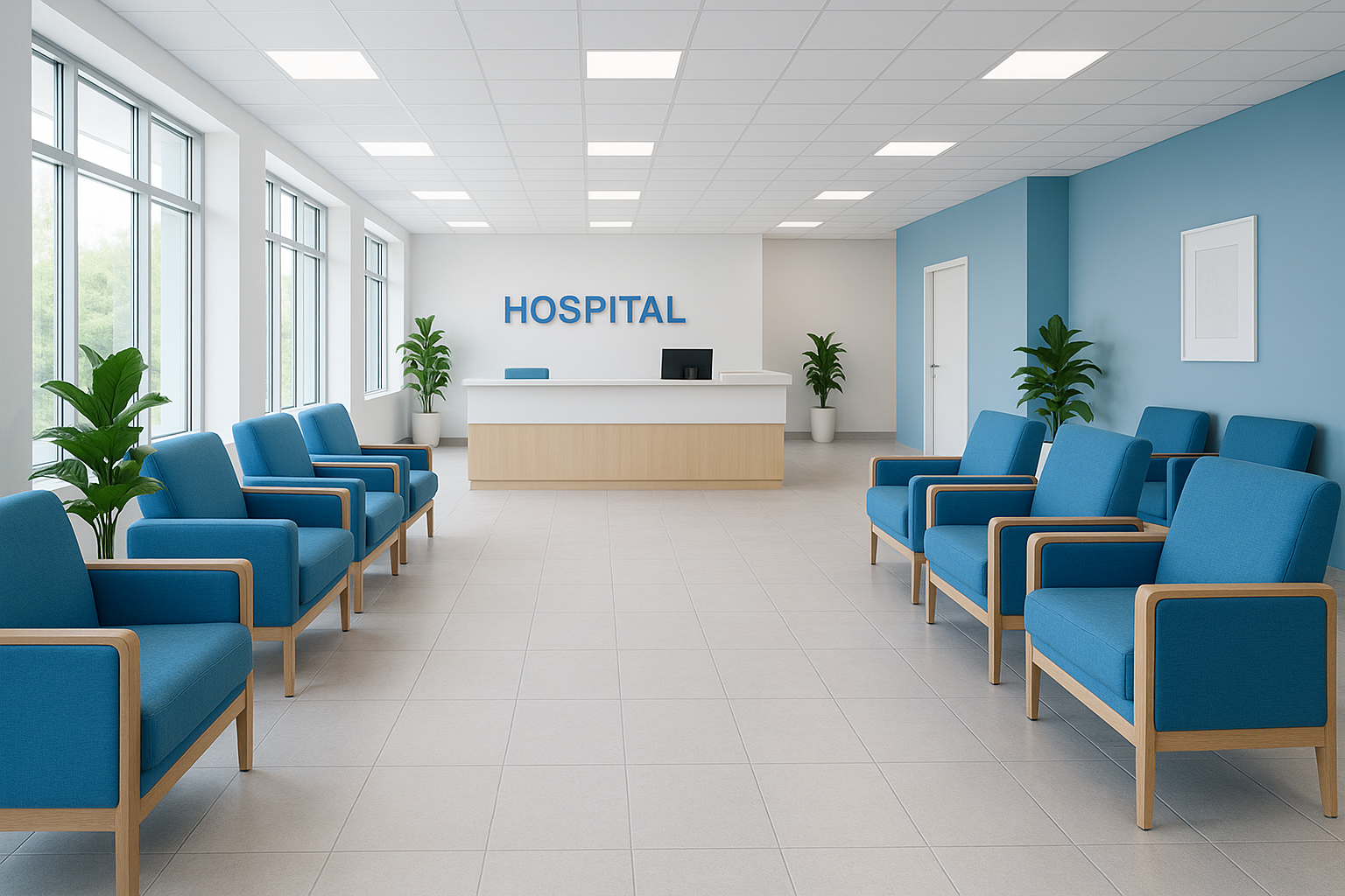 서울정형외과 현대적인 대기실 - 쾌적하고 안락한 진료 환경